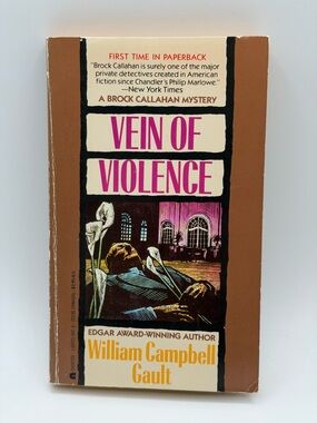 Vein of Violence by William Campbell Gault Paperback Book 1965 Edition